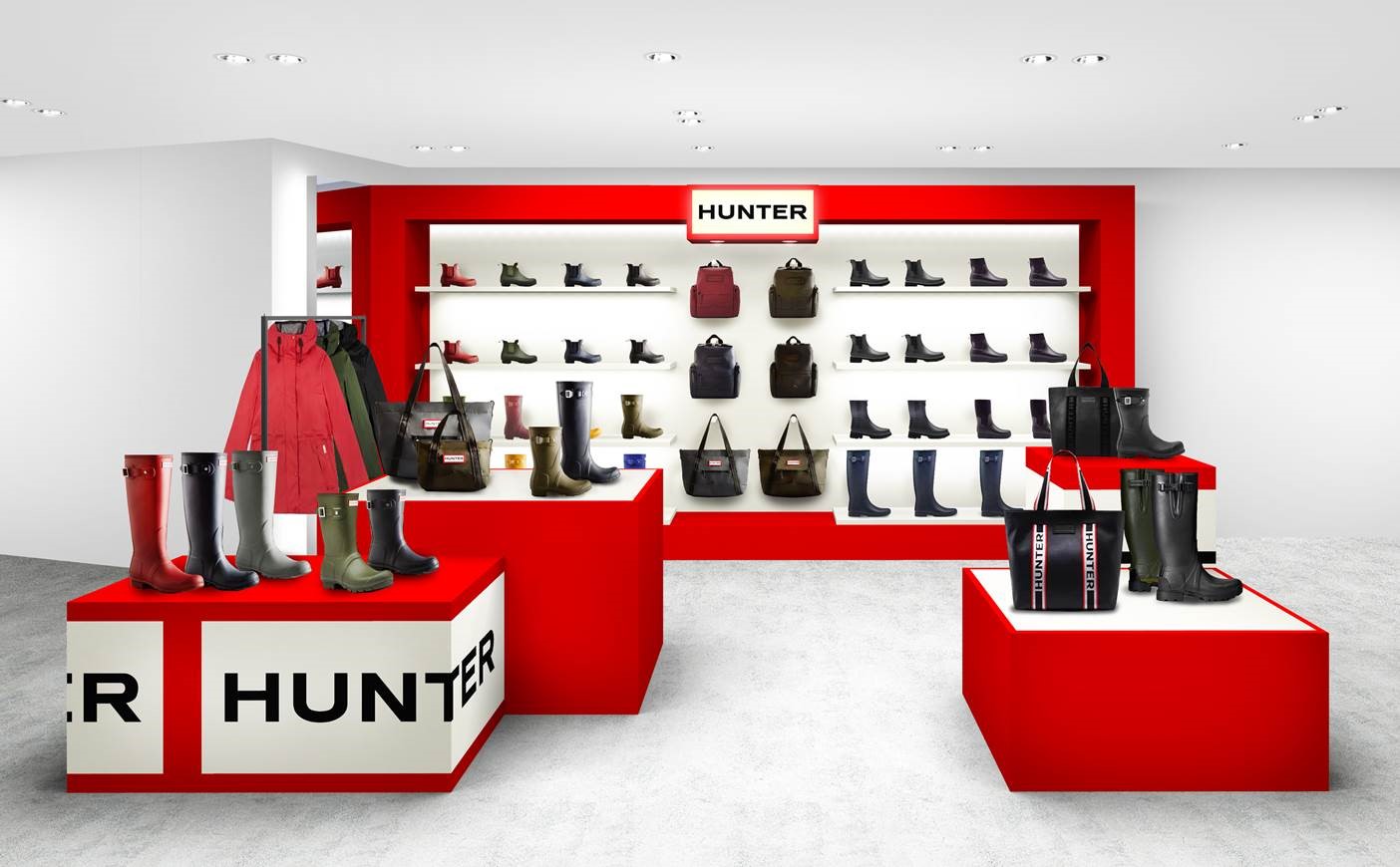 HUNTER、関西エリア初店舗オープン 新作エコファーバッグシリーズを